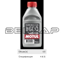 Жидкость тормозная 0.5л RBF 600, 100948, MOTUL